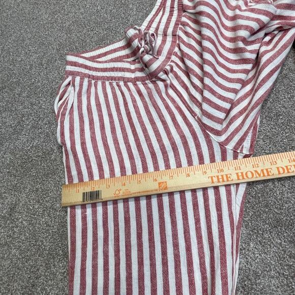 Old Navy womens striped pullon pants sz medium linen blend beachy light weight - Picture 6 of 12